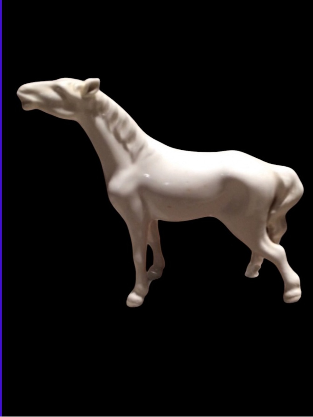 Horse figurine ceramic porcelain Italy